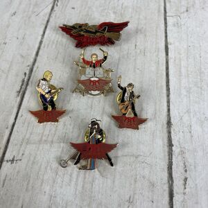 AEROSMITH Vintage Commemorative Limited Edition Band Member Pins